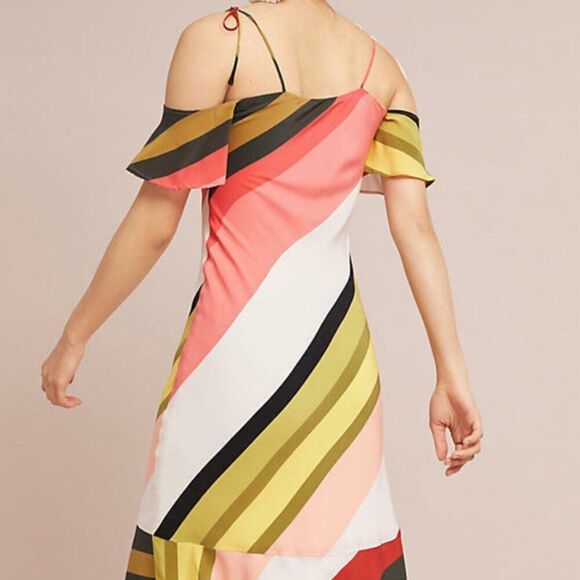 NWT Anthropologie Madison Silk Dress by Seen Worn Kept Women's Size 6 100% Silk - Picture 8 of 8